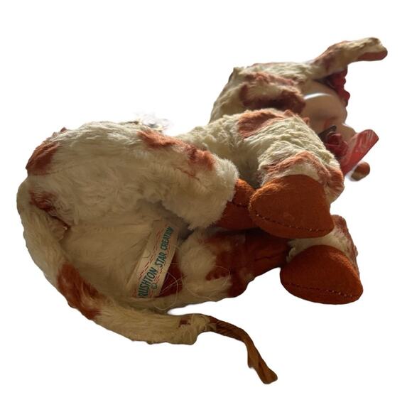 Vtg Rushton Star Creation Daisy Belle Rubber Face Cow Plush Toy 50s No Sound - Picture 6 of 10